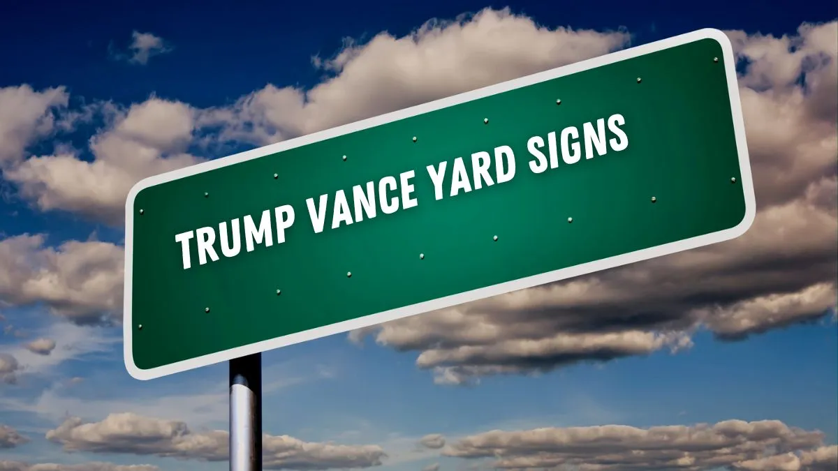 trump vance yard signs